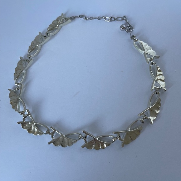 Necklace Earrings Bracelet Sarah Coventry Demi-Parure Vintage Silver Tone - Picture 6 of 16